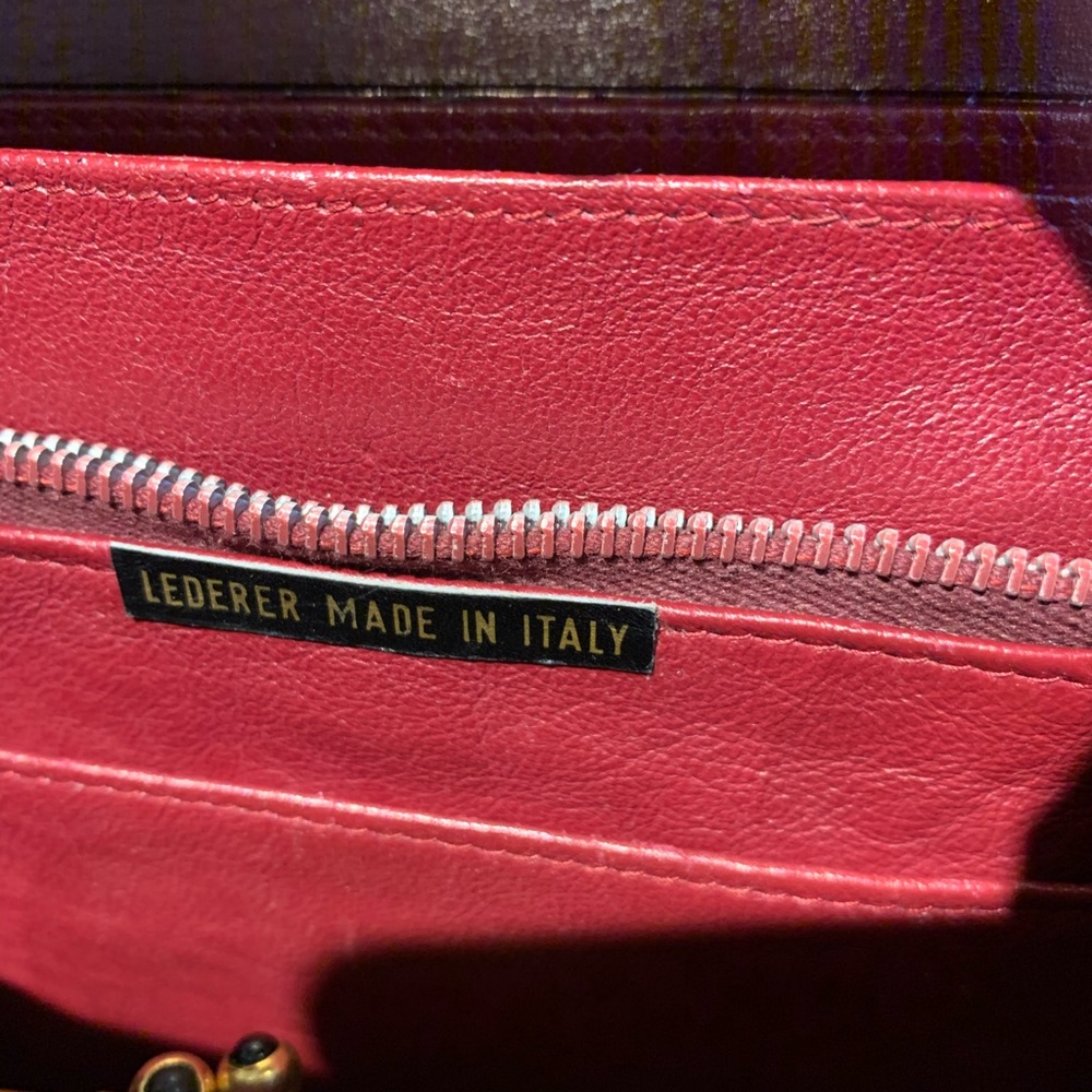 Snakeskin leather handbag in excellent condition